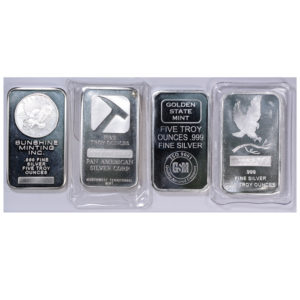 5 oz Known Brand 999 Silver Bars